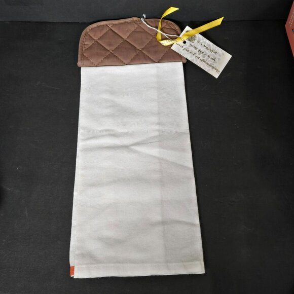 Handmade Hanging Oven Bar Towel Decor This Is Dog's House We Just Pay Rent NWT - Picture 5 of 8